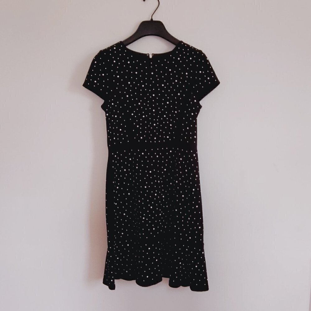 Michael Kors Black/White Polka-Dot Dress